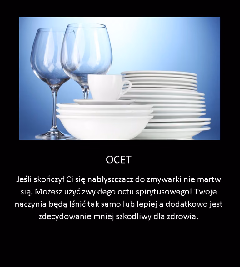Błyszczące naczynia ze zmywarki