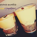 Pyszne warstwowe smoothie z mango i jagodami :)