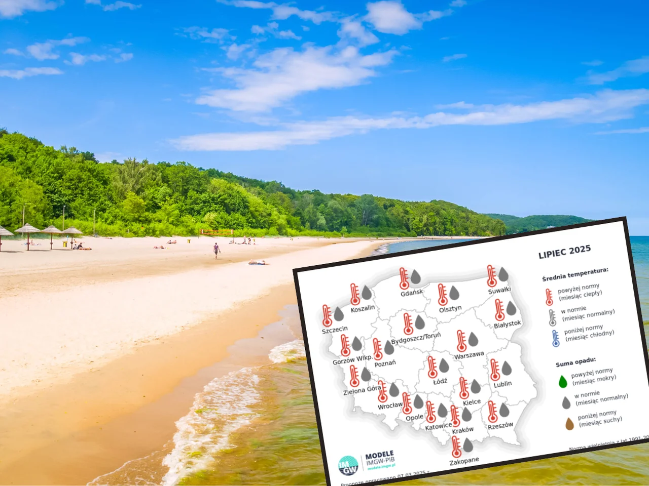 Znamy już prognozy pogody na lato 2025! Jeden miesiąc będzie wyjątkowy i idealny na wakacje w Polsce!
