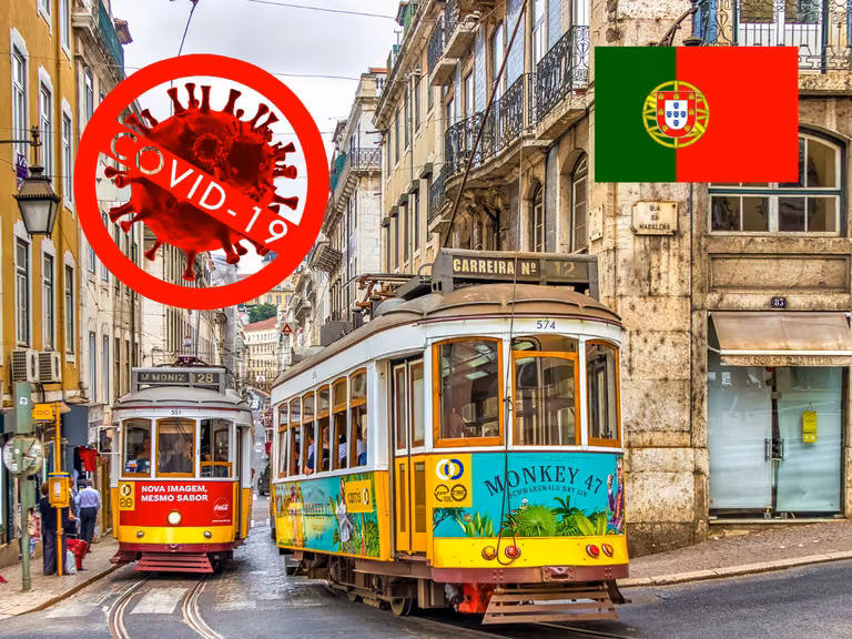 Portugalia: stan klęski żywiołowej. Na lotnisku nie wystarczy już tylko certyfikat covidowy.