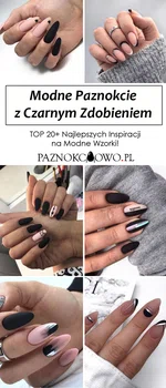 Modne Paznokcie z Czarnym Zdobieniem – TOP 20+ Najlepszych Inspiracji na Modne Wzorki!