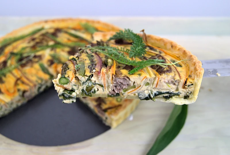 Quiche lorraine ze szparagami