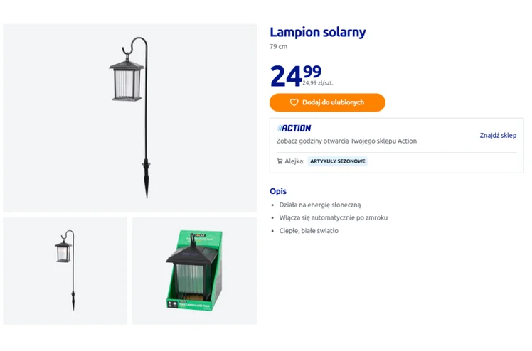 Zdjęcie Te solarne latarnie z Action za 24 zł zamienią ogród w boską krainę! Wygodne wbijanie i stylowy czarny desing - zero kabli, a efekt wow #1