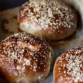 Zdrowe drożdżowe bułeczki hamburgerowe