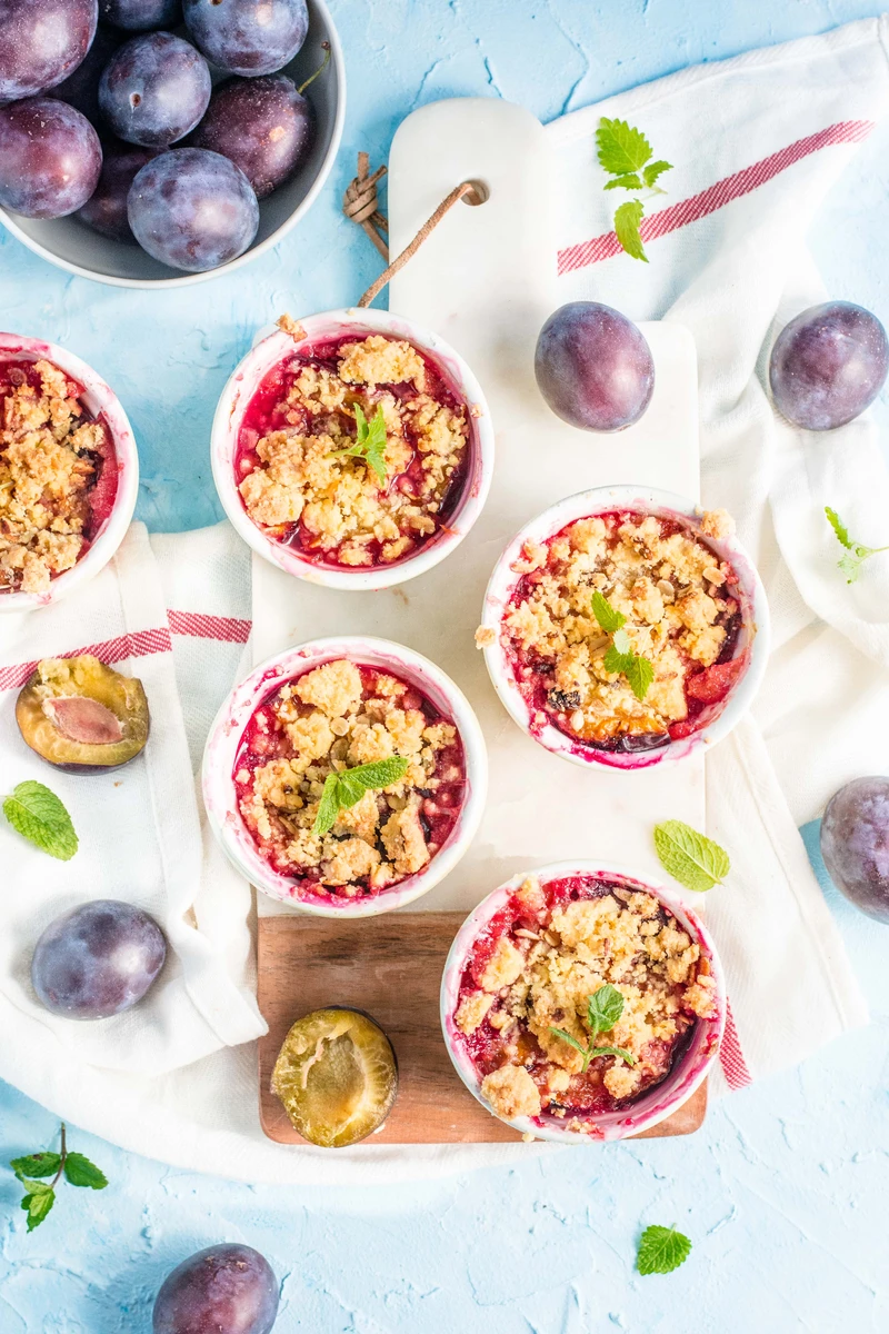 Crumble ze śliwkami