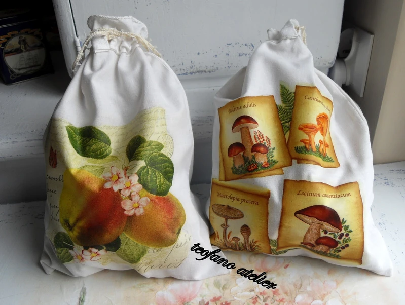 Decoupage na tkaninie