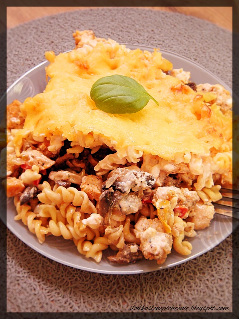 Kebabowa zapiekanka makaronowa