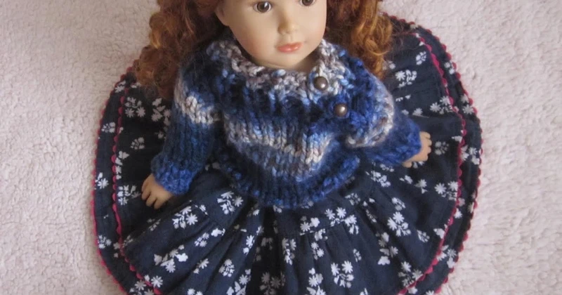 Sweter na drutach i spódniczka recyklingowa