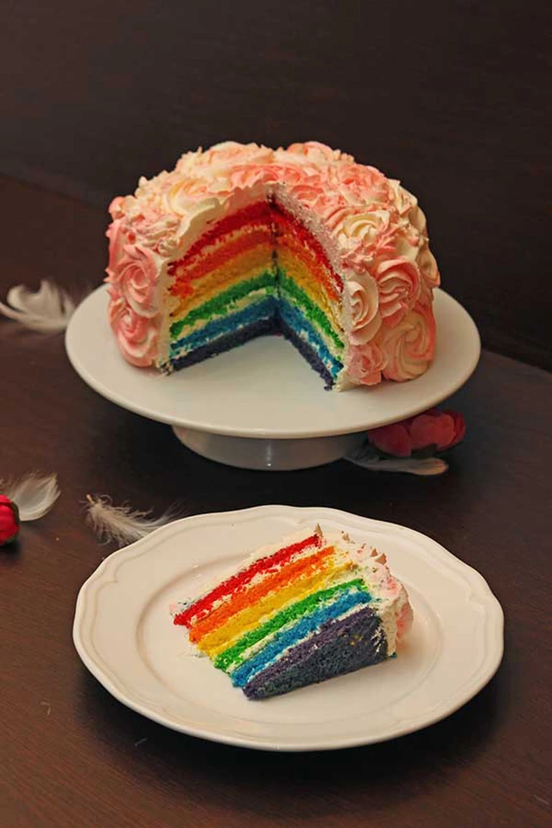 Tort tęczowy