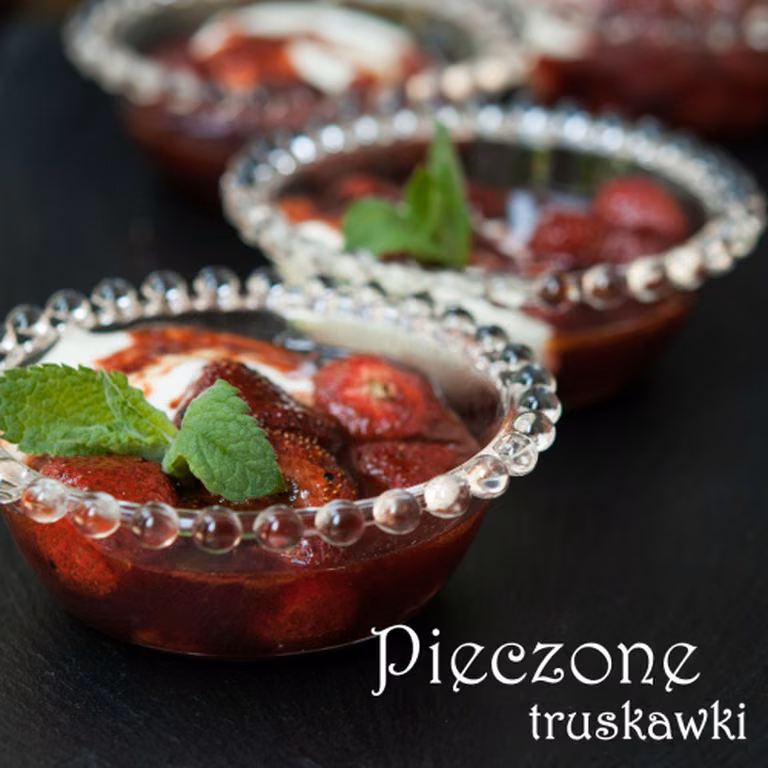Pieczone truskawki