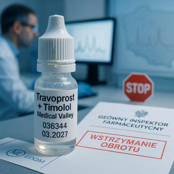GIF wstrzymuje obrót Travoprost + Timolol Medical Valley w Polsce po negatywnych wynikach badań jakościowych