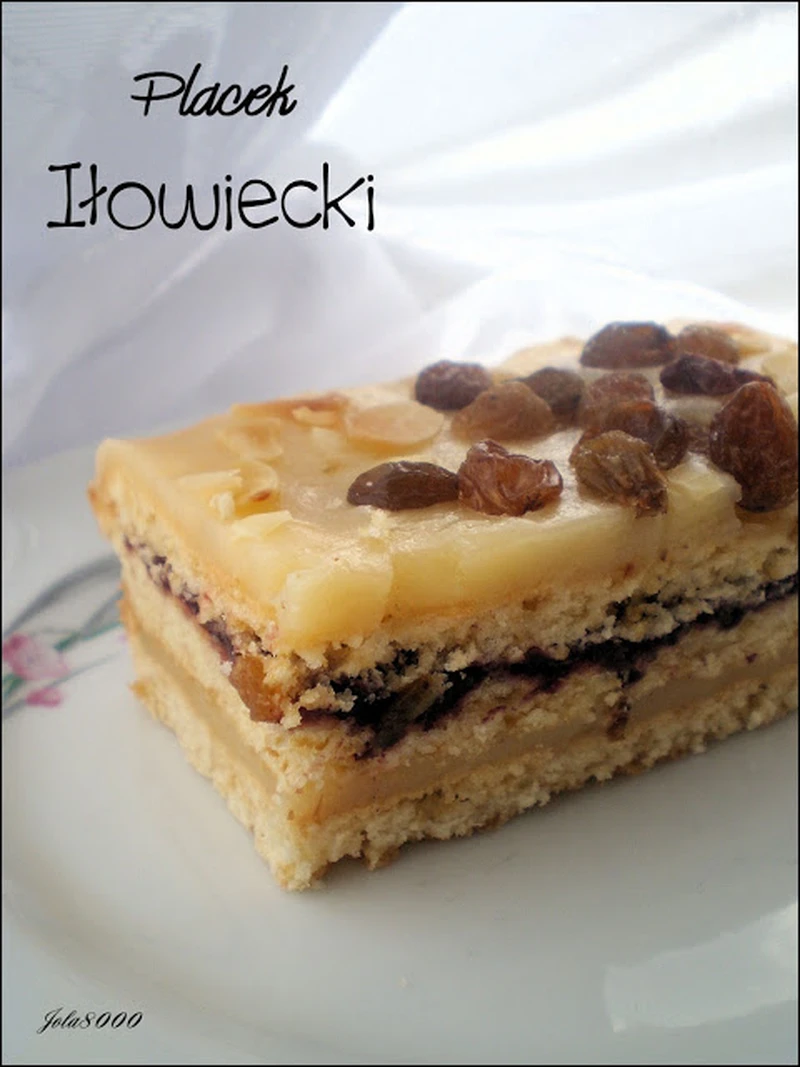 Placek Iłowiecki - Ciasto z dżemem i gotowaną śmietaną
