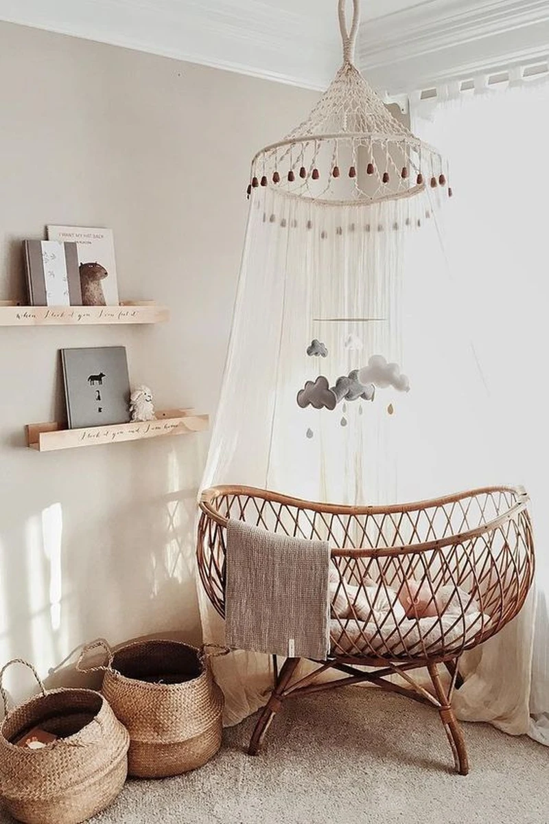 Boho łóżeczko dla dziecka