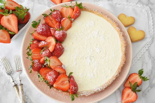 Waniliowa tarta panna cotta