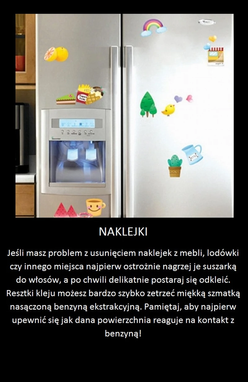 Jak pozbyć się starych naklejek!