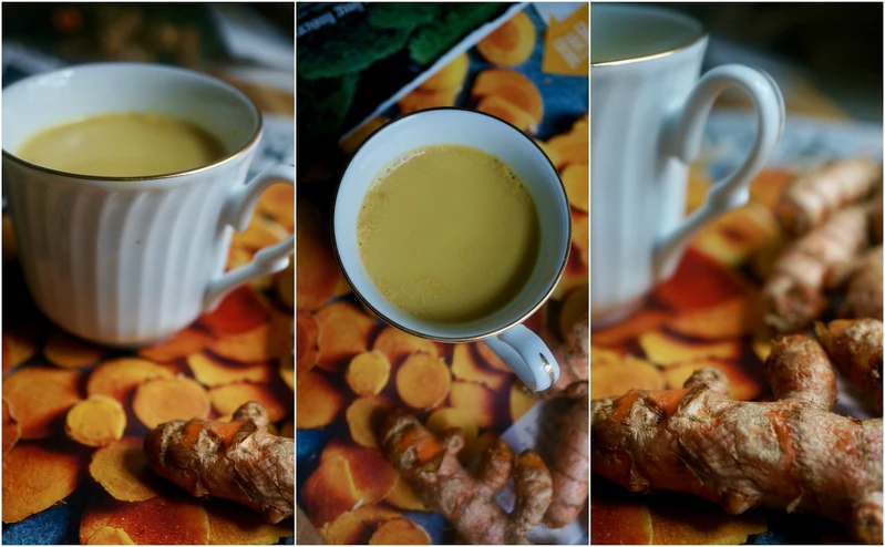 Napój z Mleka Migdałowego z Kurkumą i Cynamonem