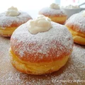 Bomboloni alla crema - włoskie pączki z kremem budyniowym