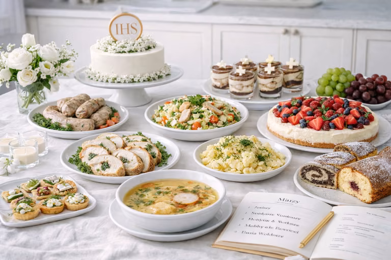 Komunia w domu - ten plan menu ułatwia przygotowanie przyjęcia