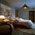 Home sweet home w brązach - nowoczesny obraz na płótnie