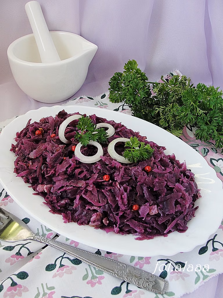 Modro kapusta ze słoika