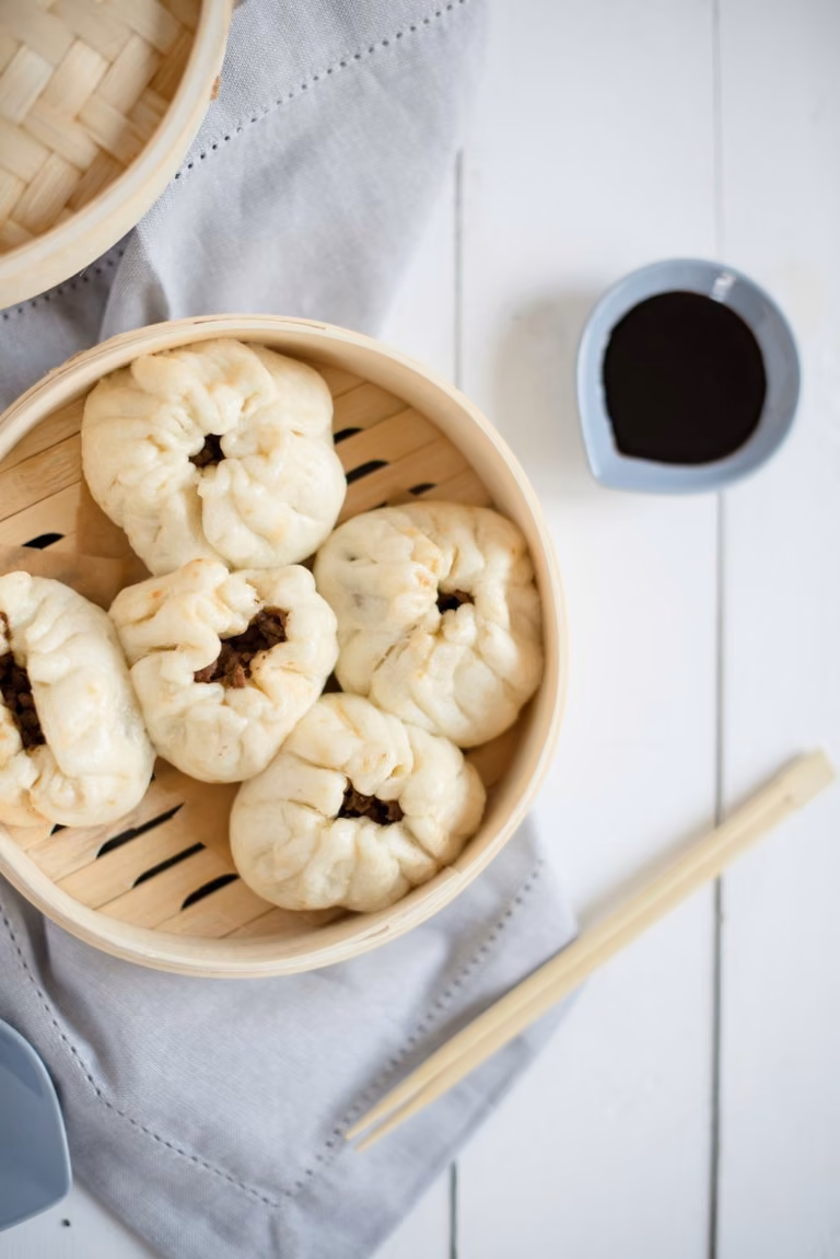 CHAR SIU BAO Z GRZYBAMI