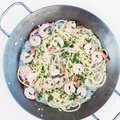 Przepyszne i proste spaghetti z krewetkami