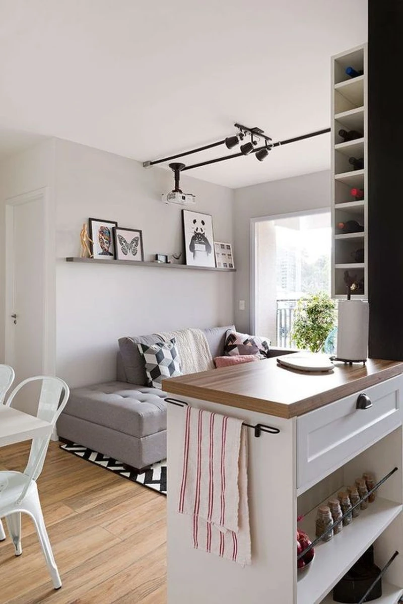 Salon z kuchnią