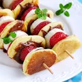 szaszłyki z pancakes na słodko