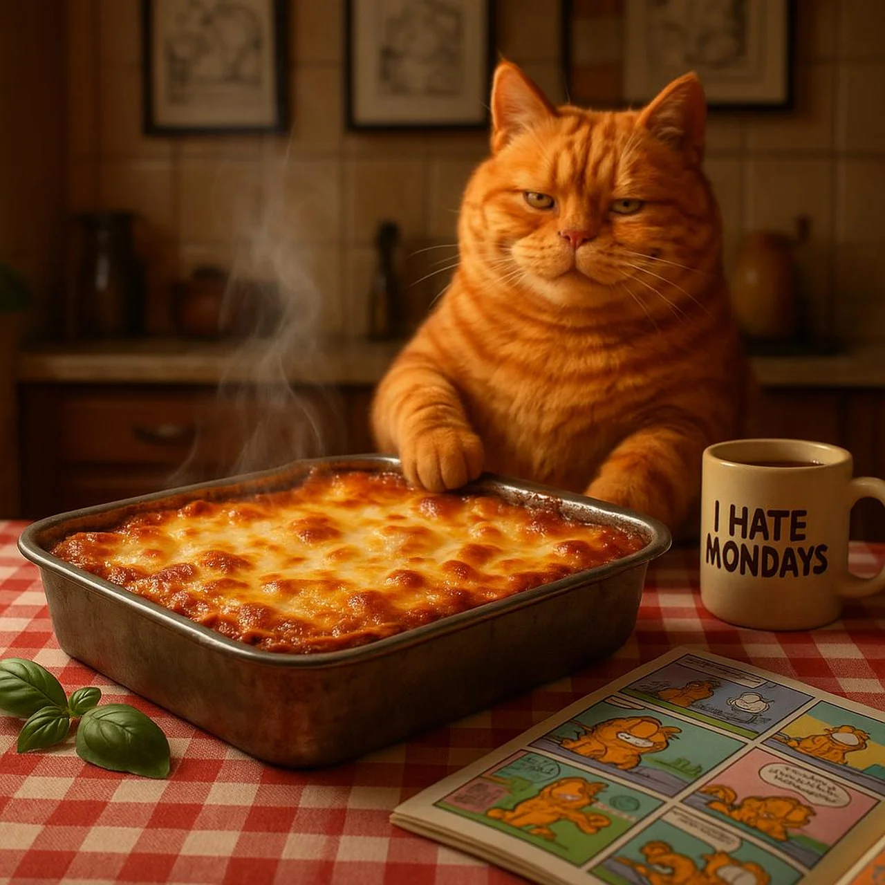 Zakochaj się w lasagne jeszcze raz: Dzień Kota Garfielda 2025 – jak świętować i dlaczego warto?