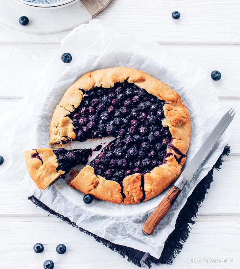 Pyszne ciasto z borówkami - jak tarta!