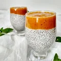 Bananowy pudding chia z musem morelowym