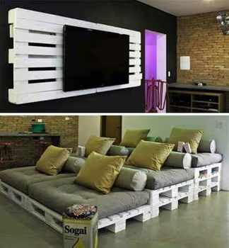 Kino domowe z palet