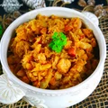 Bigos ze słodkiej i kiszonej kapusty