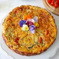 Pieczona frittata z warzywami i ricottą