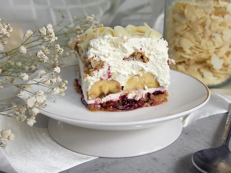 Ciasto bananowo kawowe bez pieczenia