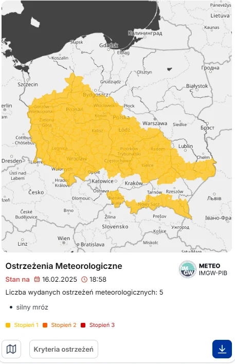 Zdjęcie Temperatury spadną nawet do -17°C?! IMGW ostrzega 12 województw! #1