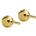 Złote kolczyki wkręty