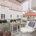 Wiszący fotel na balkon
