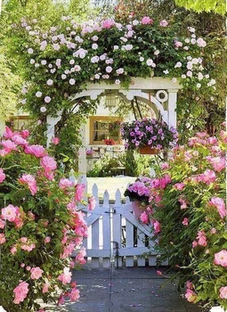 Kwiatowe wejście do ogrodu;)