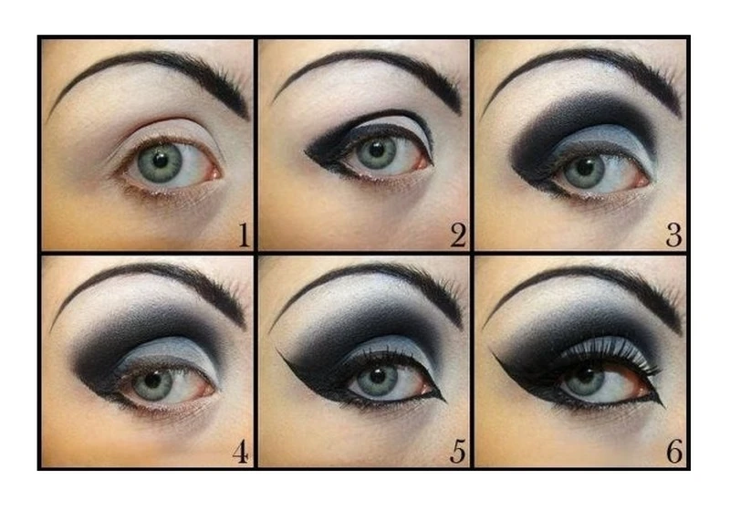 Make up w czerni i bieli
