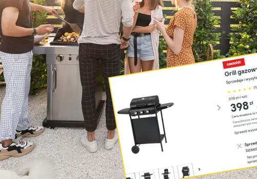 Grill gazowy teraz w Castoramie za 398 zł! 3 palniki i termometr to gwarancja udanych spotkań