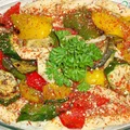 Rurki z grillowanymi warzywami