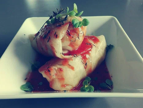 Gołąbki z sosem pomidorowym i tymiankiem