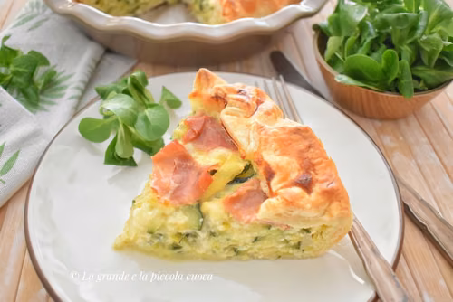 Tarta z cukinią i szynką parmeńską