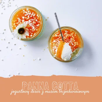 FIT PANNA COTTA Z MUSEM BRZOSKWINIOWYM