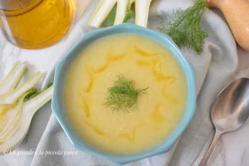 Zupa krem z fenkułem, ziemniakami i porem
