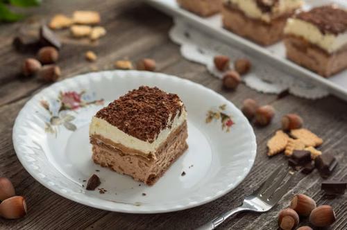 Ciasto kakaowo-orzechowe bez pieczenia
