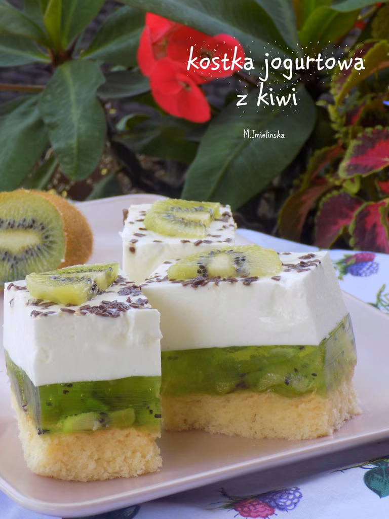 kostka jogurtowa z kiwi