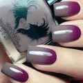 szaro-fioletowe ombre