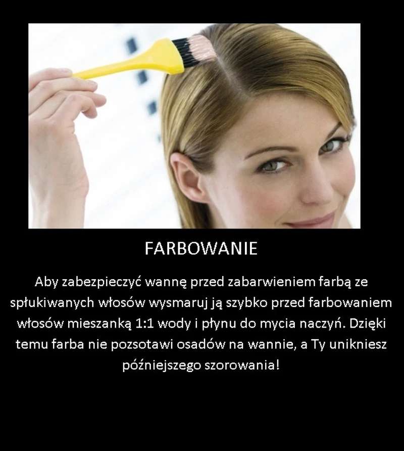 Przydatny trik podczas farbowania włosów